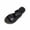 Black, variant on Womens Microfiber Leather Memory Foam Support H Sandals Dress Dressy Slip On Casual Cute Comfort Bride Bridal Wedding Designer Date Flat Sandals Summer Shoes Slides White 36