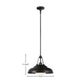 thumbnail image 3 of PD344014UBGO-Alora Lighting-Palmetto - 1 Light Pendant-11.63 Inches Tall and 14.5 Inches Wide-Urban Bronze Finish, 3 of 3