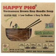 Star Anise Foods Happy Pho Brown Rice Noodle Soup Mix with Garlic, Gluten-Free 4.5 oz.