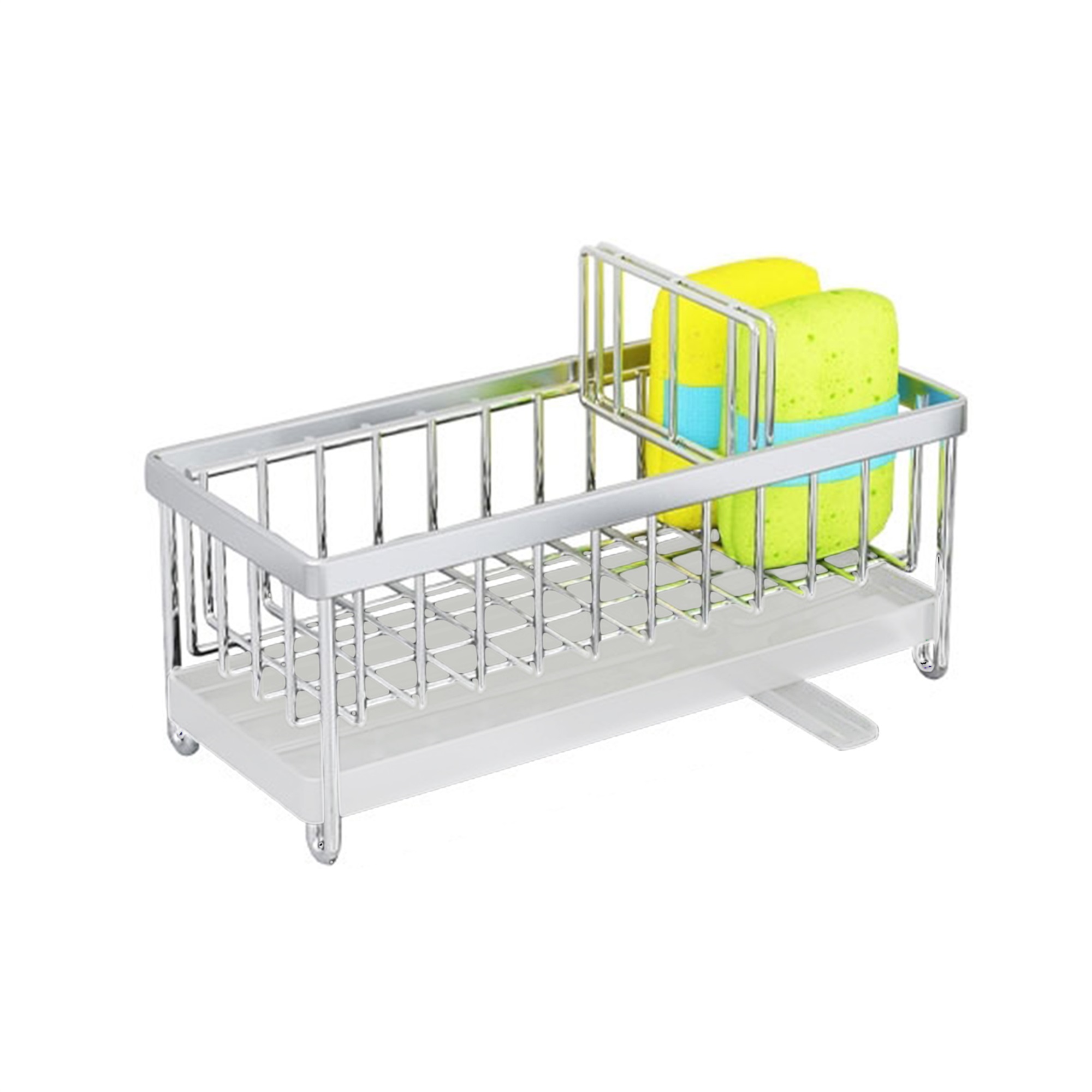 Sunisery Sponge Holder for Kitchen Sink Caddy Stainless Steel Dish