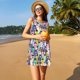 thumbnail image 3 of Fotbe Llamas Colorful Vestido de Verano sin Mangas para Mujer – Vestido Midi Línea A, Estilo Camiseta Floral, Vestido Playero Casual y Fluido, 3 of 7