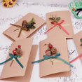 thumbnail image 3 of BELUPAI Artificial Pine Cone Boutique Christmas Gift Holiday Floral Picks Decorations 5 Pcs with Green Leaves, 3 of 6