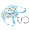 thumbnail image 5 of Mochila de dibujos animados para mascotas, bolsa de arnés ajustable para perros con correa para perros pequeños y grandes, viajes al aire libre, azul S, 5 of 5