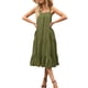 thumbnail image 1 of Sunloudy Vestido midi sin mangas para mujer, vestido de playa con volantes sueltos de color sólido sin mangas de verano Sunloudy  S M L XL, 1 of 7