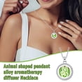 thumbnail image 4 of Agiferg Silver Hollow Alloy Aromatherapy Essential Oil Diffuser Necklace Box Pendant, 4 of 5