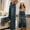 Dark Blue, variant on Teen Girls Jeans Pants Elastic Waist Wide Leg Jeans Kids Baggy Jeans for Little Girls 14-15 Years