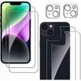 thumbnail image 1 of wonima11 Screen Protector for iPhone 14, 2 Pack Front Screen and 2 Back Glass Protector,2 Pcs Camera Lens Protector, 9H Hardness Protective Film,Easy Installation with Alignment Tool, 1 of 1