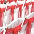 thumbnail image 6 of Lavish Cover Premium Glossy Chair Sash, Washable Decorative Bows for Weddings, Parties, Home Decor(Red, 10 Packs), 6 of 7