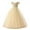 Beige, variant on Mercatoo Girls Princess Dress V-neck Short Sleeve Tulle Prom Backless Birthday Gown Party Photo Tulle Dress 4 to 12 Year