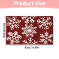 thumbnail image 3 of Christmas Decor White Snowflake Green Christmas Tree Christmas Floor Mat Soft and Absorbent Machine Washable Anti Shower Mat Bedroom and Living Room Floor, 3 of 8