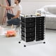 thumbnail image 4 of Carrito de almacenamiento rodante COSTWAY, 15 cajones, marco de metal negro, 4 of 9
