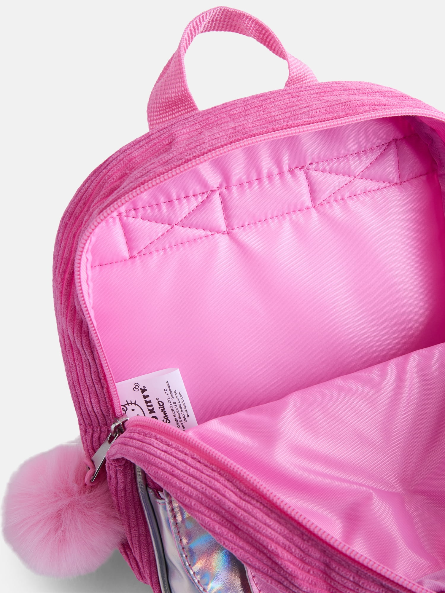 Hello Kitty Girls 10" Mini Corduroy Backpack, Pink