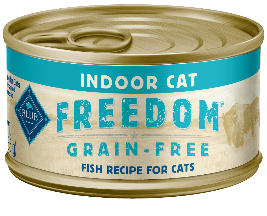 Blue Buffalo Freedom Grain Free Natural Adult Pate Wet Cat Food, Indoor