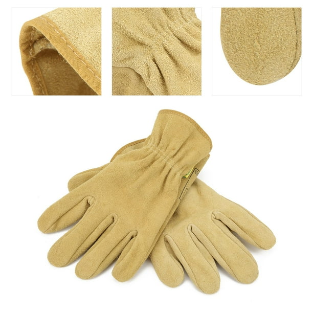 Tbest Welding Gloves, Fire Resistant Gloves Oblique Thumb Design For