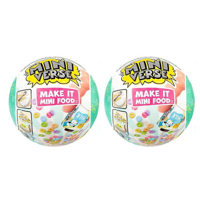 Miniverse make it mini-caja ciega de la serie de alimentos, Mga juguete de plástico, bola sorpresa de moda para niños, bolas de adivinación hechas a mano, regalos para niños comercio de xuanjing unisex