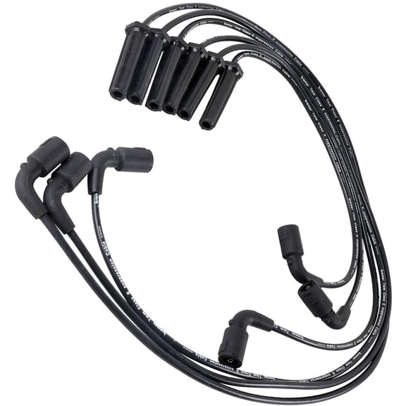 Ignition Spark Plug Wires 7mm (6PC Set) for 04-06 Chevy Malibu, 05-06 Uplander/for 05-06 Pontiac G6, Montana/for 06-07 Buick Rendezvous, Terraza/for 05-06 Saturn Relay - V6 3.5L