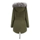 thumbnail image 4 of Abrigo largo cálido para mujer Fridja Sudadera con capucha Parkas de invierno Talla S, 4 of 7