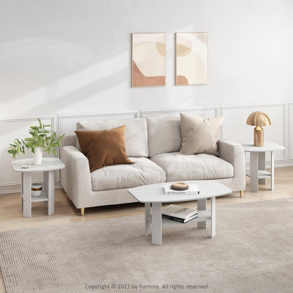 Furinno Simple Design Coffee Table White