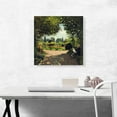 thumbnail image 2 of ARTCANVAS Adolphe Monet in the Garden of Le Coteau at Sainte-Adresse Canvas Art Print by Claude Monet - Size: 18" x 18" (0.75" Deep), 2 of 9