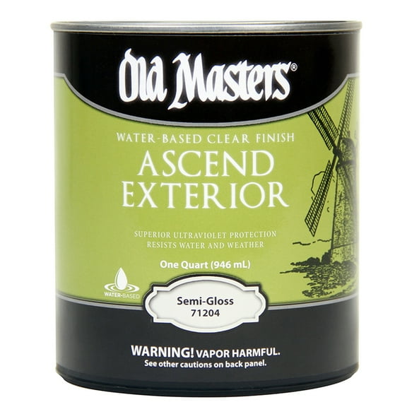 40-Pack of 1 qt Old Masters 71204 Clear Ascend Exterior Water-based Finish, Semi-Gloss