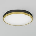 thumbnail image 4 of Artika Kent Modern LED Flush Mount Ceiling Light Fixture, Black and Gold, 4 of 5