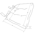 thumbnail image 3 of Bouvier Black - Leaf Chair Pad - Pack of 4, 3 of 3