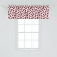thumbnail image 2 of Jaguar Skin Pattern Window Valance, Exotic Wild Nature Animal Looking Design Abstract Art Print, Curtain Valance for Kitchen Bedroom with Rod Pocket, 54" X 18", Dried Rose Pale Pink, by Ambesonne, 2 of 2