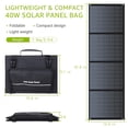 thumbnail image 4 of Panel solar portátil ZeroKor 40W plegable USB QC3.0, 4 of 7