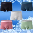 thumbnail image 3 of Whaninti Men's Trunks Underwear Silk Mesh Quick-Dry 3D-pouch Boxer Briefs 5-Pack M, 3 of 8
