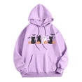 thumbnail image 1 of WEAIXIMIUNG Mode Femmes Hoodies & Sweatshirts 3X Décontracté Col Rond Poche Imprimé Hoodie, 1 of 3