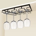 thumbnail image 3 of Soporte para Copa de vino ANGGREK estante de almacenamiento Negro, 3 of 7