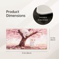 thumbnail image 2 of LIVEKEY Mouse Pad Durable Easy Clean Ultra Large 80x40x0.3cm Full Desk Coverage Cherry Blossom Cat Art Non Slip Stitched Edge for Gaming and Office, 2 of 5
