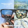 thumbnail image 3 of KastKing Waccamaw Polarized Bifocal Sunglasses,x2.0 Magnifications, Wrap Around Sport Reader Sunglasses for Men, 3 of 9