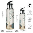 thumbnail image 2 of Insulated Stainless Steel Sports Water Bottle With Straw and Handle,Minimalist Nordic Style Ideal for Outdoor Use 600 ml Rabbit, 2 of 7
