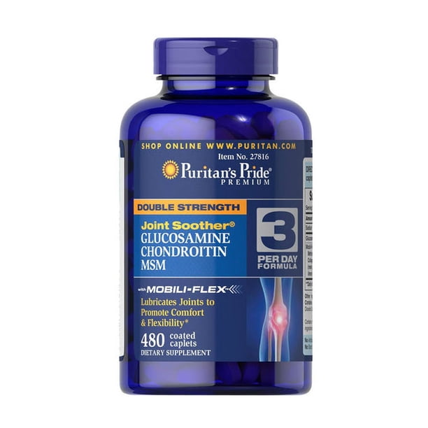 Puritan's Pride Double Strength Glucosamine, Chondroitin & MSM Joint