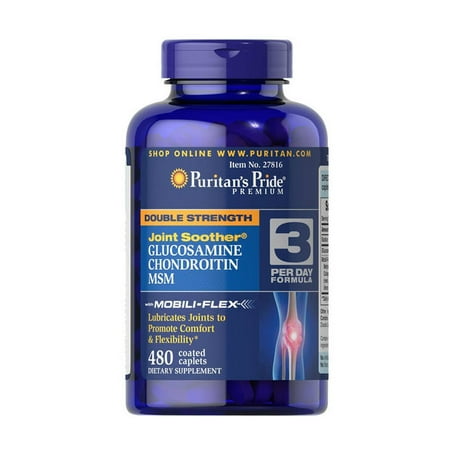 Sundown Glucosamine Chondroitin Double Strength - Puritan's Pride Double Strength Glucosamine, Chondroitin & MSM Joint Soother-480