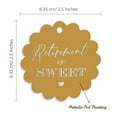 thumbnail image 6 of Inkdotpot Pack Of 100 Real Silver Foil Paper Tags Retirement Is Sweet Text Favor Hang Tags, 6 of 6