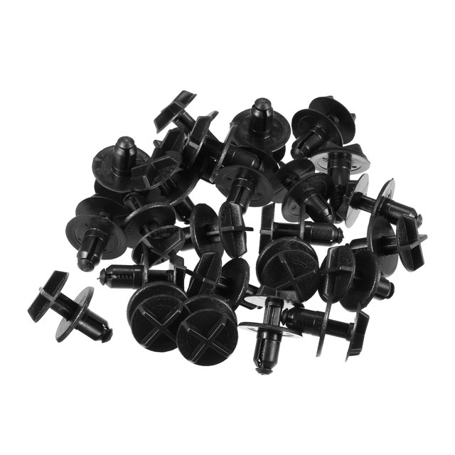 25 Pcs Clips de Retenedor de Parrilla Tipo Empuje Compatibles para Ford Explorer 2020-2023, Retenedor Inferior Negro de Plástico Duradero