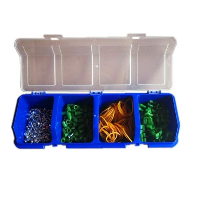 ToolBox Parts Storage Box Plastic Compartment with Cover Hardware Tool Box  Multi-Function Combination Classification Screw Box Components Sorting  Organizer Holder Small Parts Screw Toolbox Case 