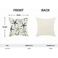 thumbnail image 5 of Coastal Pillow Covers 16x16 Inch Set of 2 Starfish Ocean Themed Beach Decor Throw Pillows Turquoise Navy Blue Teal Beachy Nautical Summer Outdoor Decorative Cushion Cases for Couch Decorations, 5 of 6