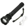 thumbnail image 2 of Waterproof Flashlight,LED Flashlight USB Rechargeable LED Flashlight Powerful Torch Sturdy Construction, 2 of 14