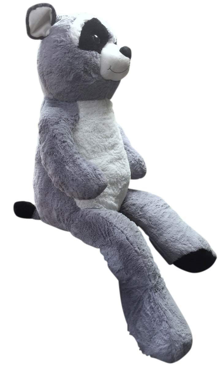 large stuffed raccoon