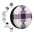 thumbnail image 5 of Multi-Size Car Tire Dust Cover Sunscreen, Corrosion, Dust And Water Keep Spare Tires Clean Lavenderblush Buffalo Plaid Check Tartan Scotland_2 14 Inch, 5 of 8