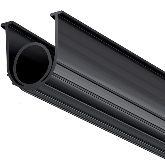Garage Door Bottom Seal 10ft U-Shaped O-Ring Design 7-Layer Insulation Weatherproof Rubber 40-140°F for Garage Warehouse Roll-Up Doors