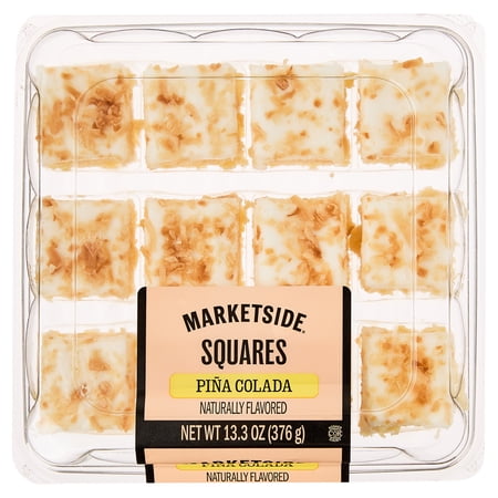 Marketside Pina Colada Cake Squares, 13.3 oz, 12 Count, Fresh Cake