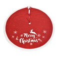 thumbnail image 1 of Falda del árbol de Navidad collar del árbol de los ciervos del copo de nieve del bordado de 48 pulgadas para el invierno, 1 of 5