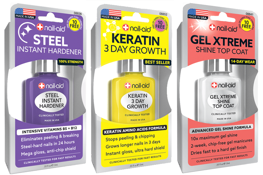 3PK OF HARDENER + KERATIN GROWTH + XTREME