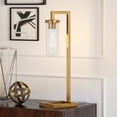 thumbnail image 4 of Evelyn&Zoe Modern Metal Table Lamp with Clear Glass Shade, 4 of 7