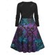 thumbnail image 2 of Vestido Talla Extra Manga Larga Estampado Cachemir Rosegal  Vestidos casuales de talla grande, 2 of 5