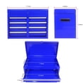thumbnail image 3 of 5-Drawer Tool Organizer Box, 2 in 1 Rolling Tool Chest w/ Adjustable Shelf, Detachable Top, Lockable Wheels for Garage Workshop Warehouse, Blue, 3 of 8